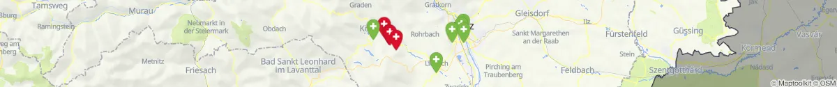 Map view for Pharmacies emergency services nearby Voitsberg (Voitsberg, Steiermark)